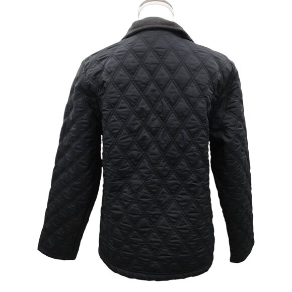 Eddie Bauer Black Quilted Jacket Women’s Size M Minimalist Preppy Casual Core - Picture 3 of 10